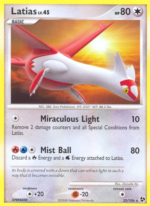 Carte Latias 22/106 – Duels au sommet