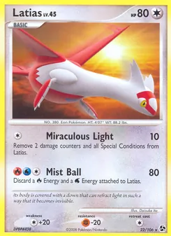 Carte Latias 22/106 – Duels au Sommets