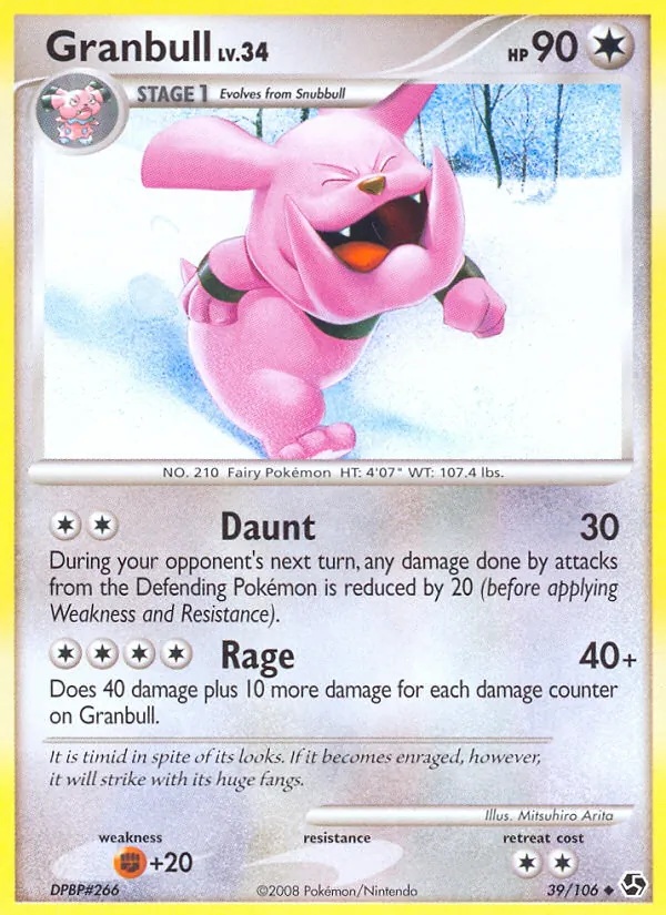 Carte Granbull 39/106 – Duels au sommet