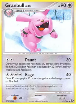 Carte Granbull 39/106 – Duels au Sommets