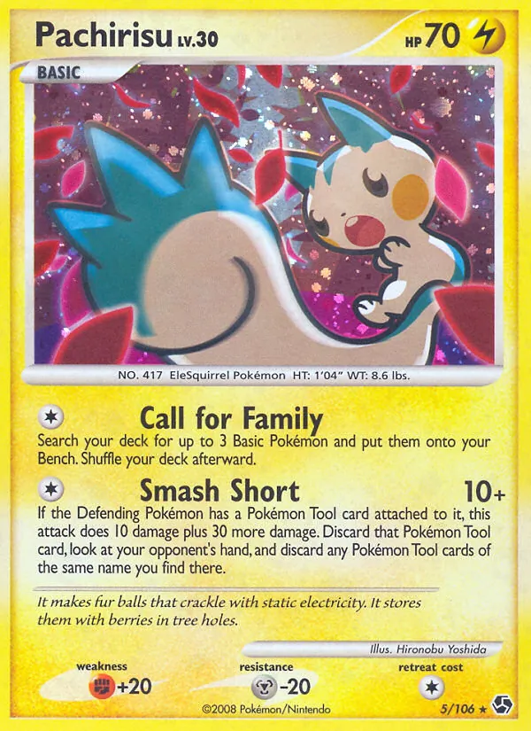 Carte Pachirisu 5/106 – Duels au sommet