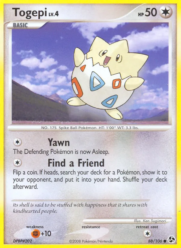 Carte Togepi 88/106 – Duels au sommet