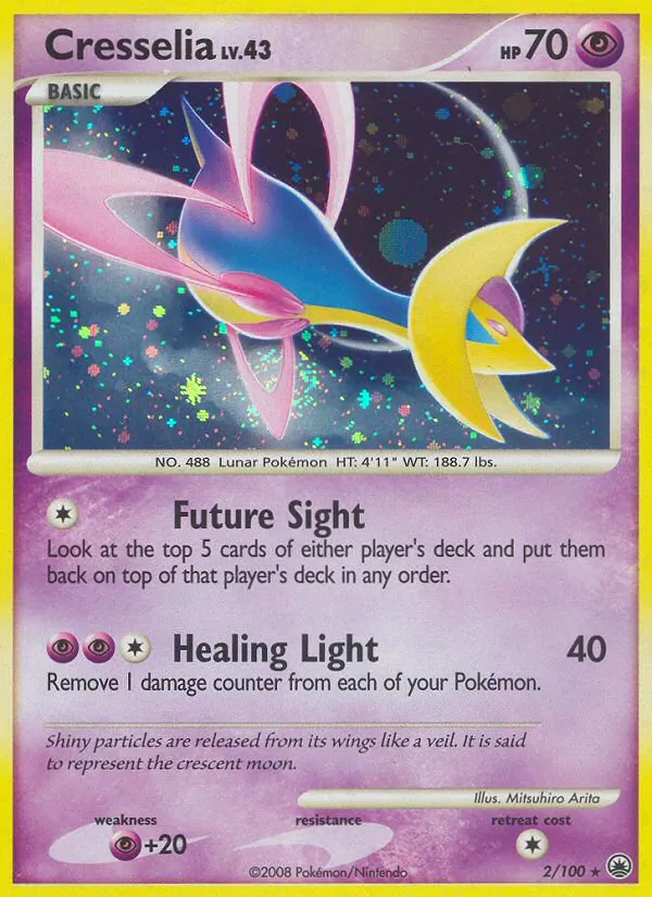 Carte Cresselia 2/100 – Aube Majestueuse