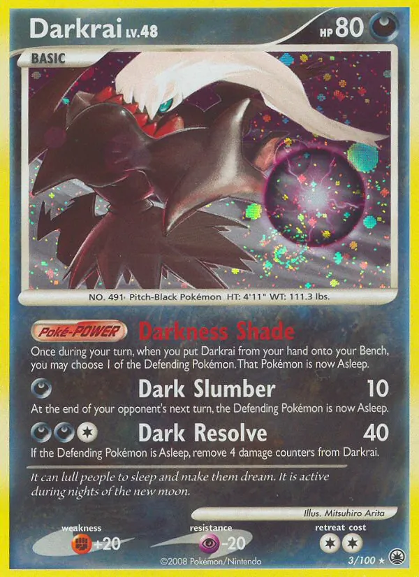 Carte Darkrai 3/100 – Aube Majestueuse