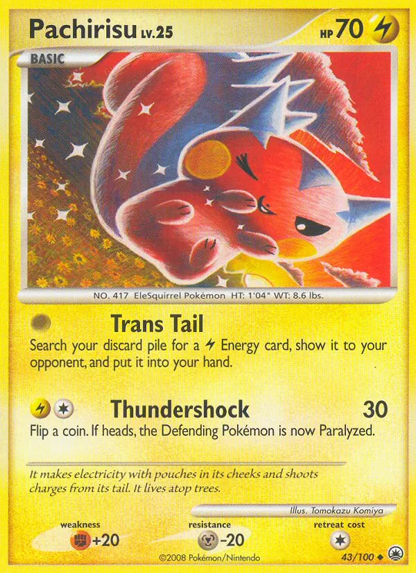 Carte Pachirisu 43/100 – Aube Majestueuse