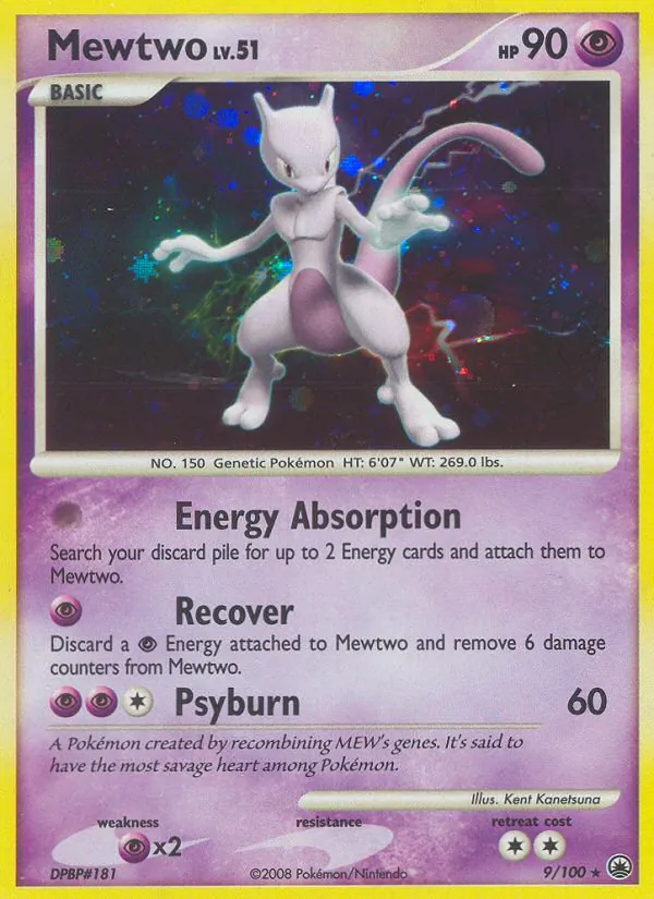 Carte Mewtwo 9/100 – Aube Majestueuse