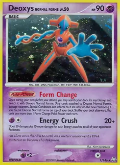 Carte Deoxys Forme Normale 1/146 – Éveil des Légendes