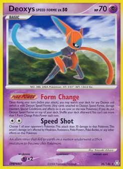Carte Deoxys Forme Vitesse 26/146 – Éveil des Légendes