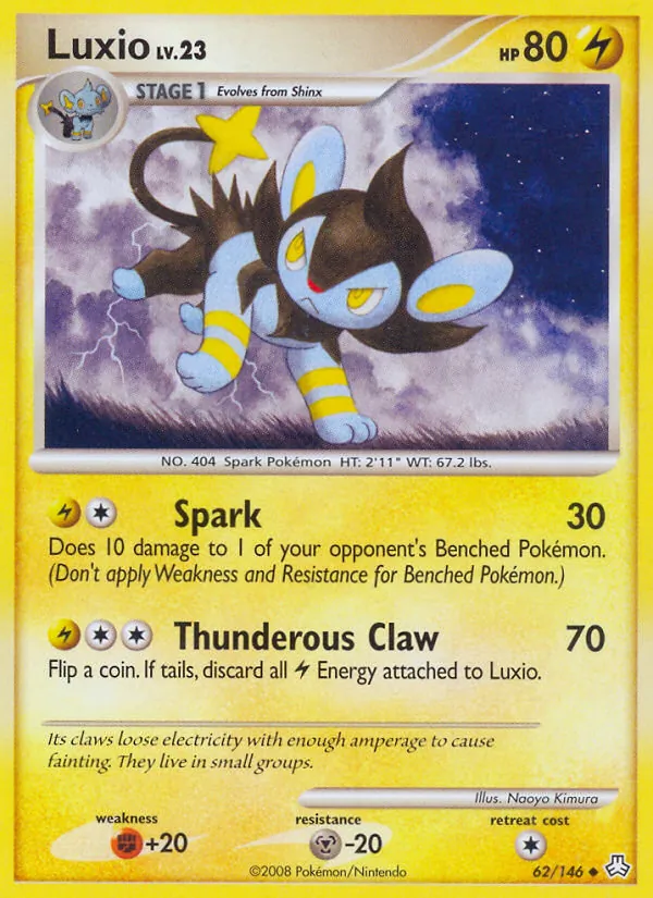 Carte Luxio 62/146 – Éveil des Légendes