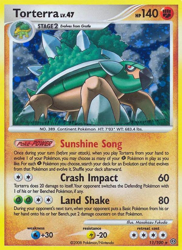 Carte Torterra 11/100 – Tempête
