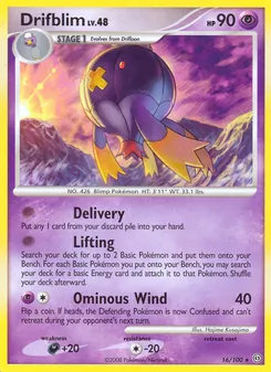 Carte Grodrive 16/100 – Tempête
