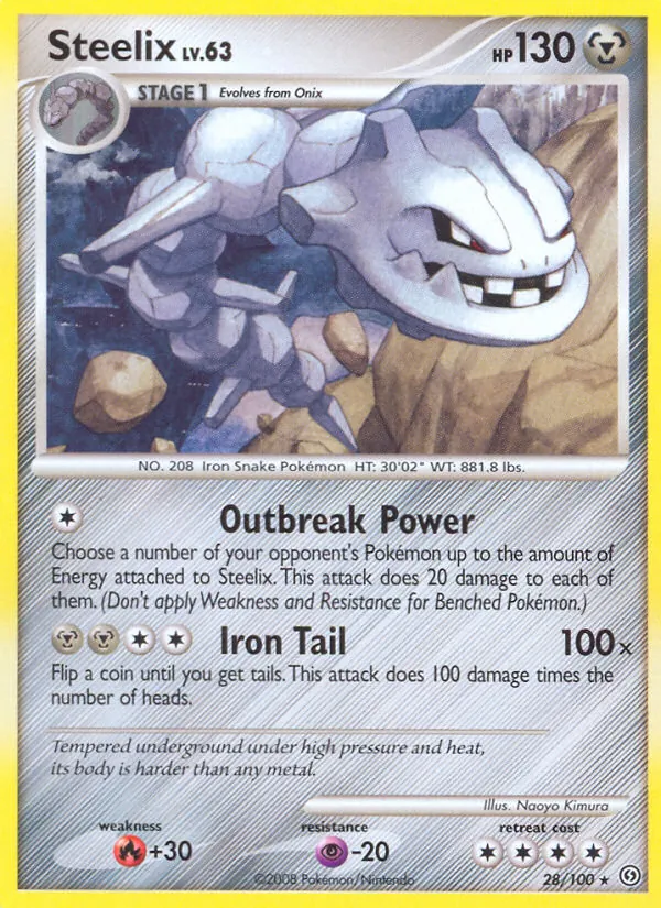 Carte Steelix 28/100 – Tempête