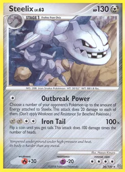 Carte Steelix 28/100 – Tempête