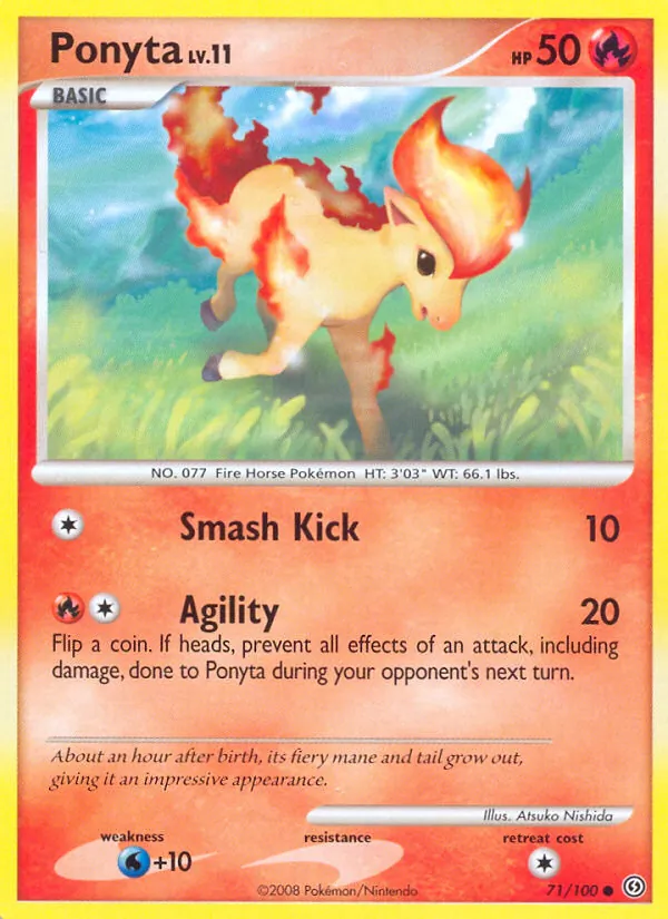 Carte Ponyta 71/100 – Tempête