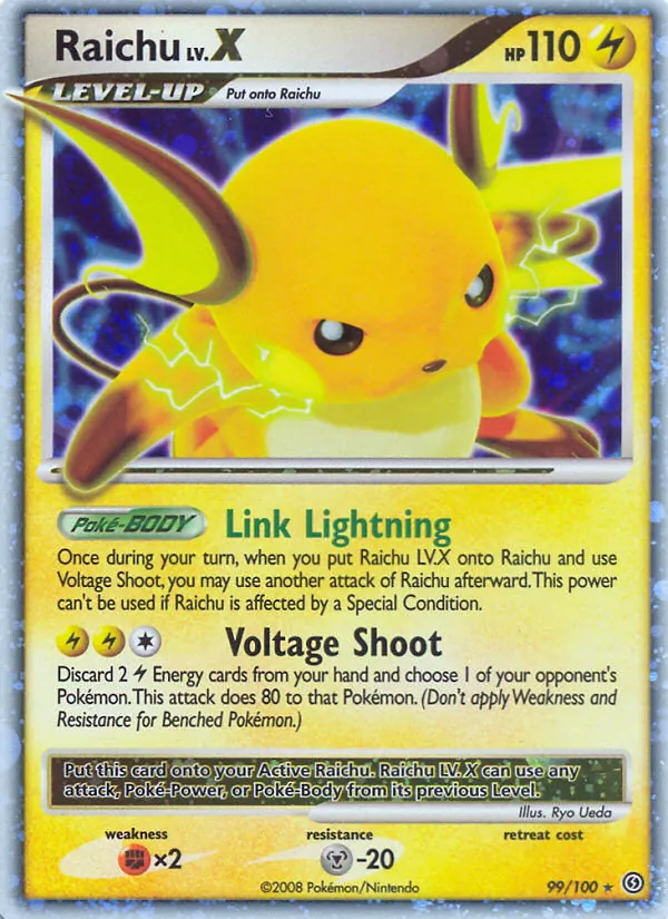 Carte Raichu 99/100 – Tempête