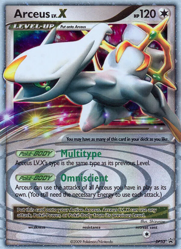 Carte Arceus DP53 – Promo DP
