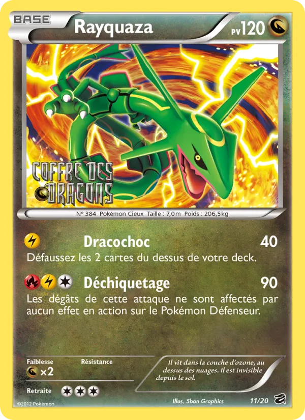 Carte Rayquaza 11/20 – Coffre des Dragons