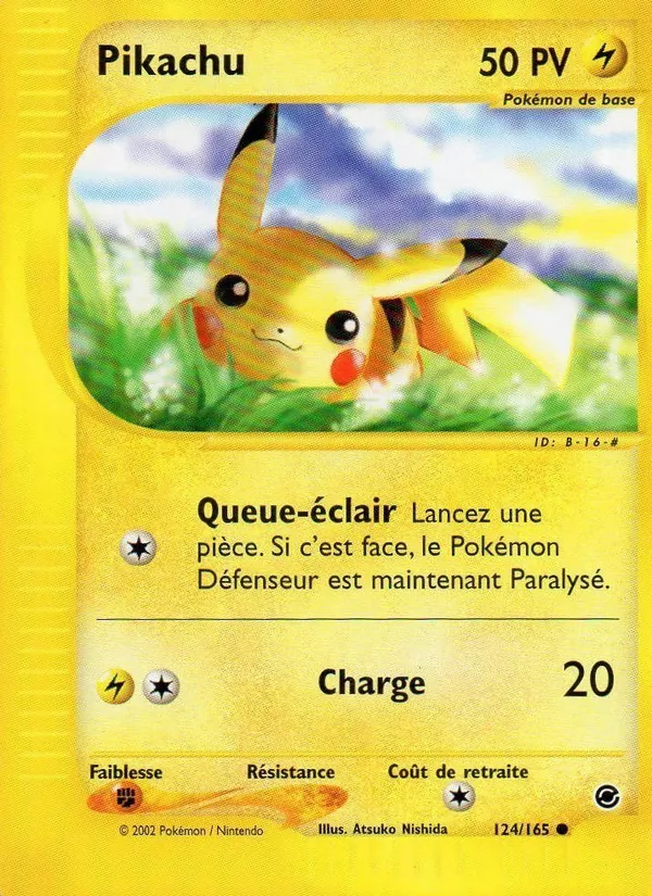 Carte Pikachu 124/165 – Expedition