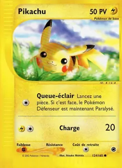 Carte Pikachu 124/165 – Expedition