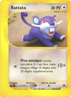 Carte Rattata 128/165 – Expedition