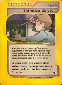 Carte Entretien de Léo 137/165 – Expedition