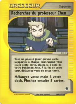 Carte Recherches du professeur Chen 149/165 – Expedition