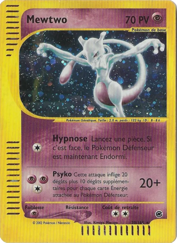 Carte Mewtwo 20/165 – Expedition