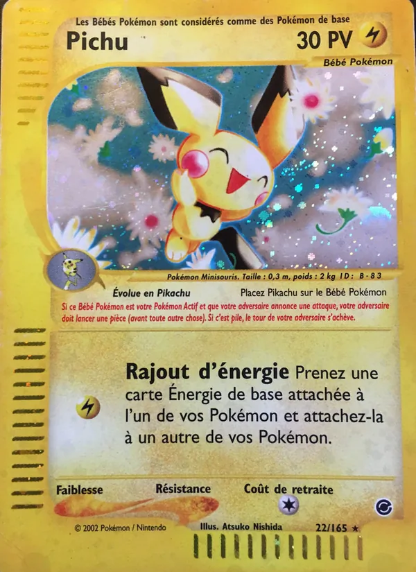 Carte Pichu 22/165 – Expedition