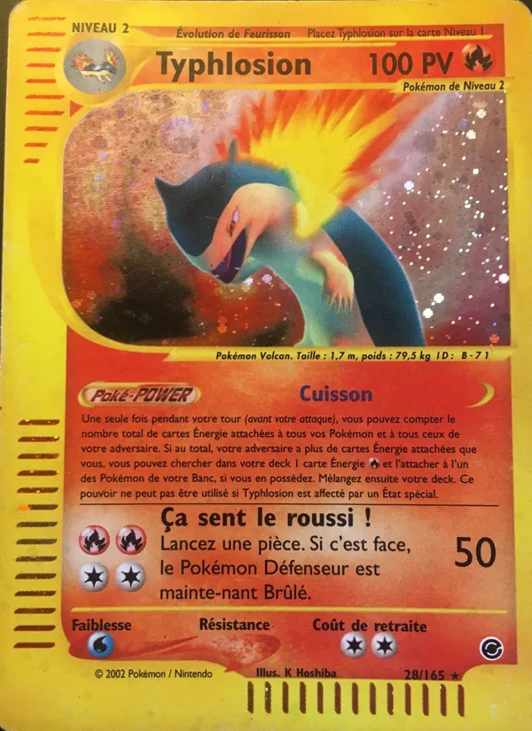 Carte Typhlosion 28/165 – Expedition