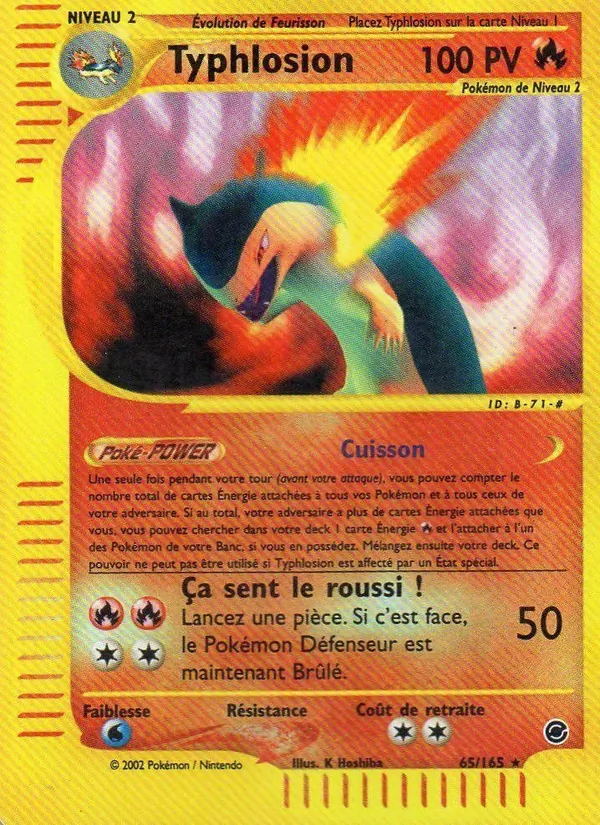 Carte Typhlosion 65/165 – Expedition