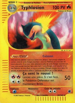 Carte Typhlosion 65/165 – Expedition