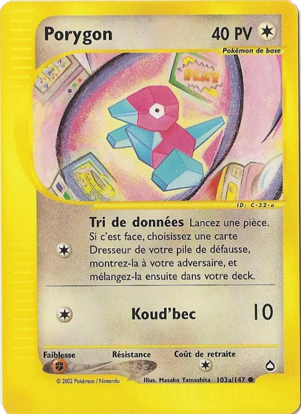 Carte Porygon 103a – Aquapolis