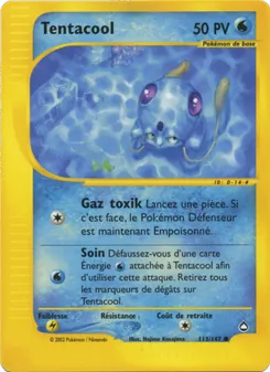 Carte Tentacool 113/147 – Aquapolis