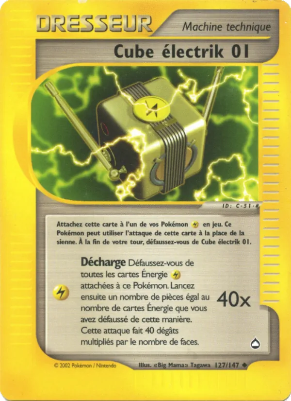 Carte Cube électrik 01 127/147 – Aquapolis