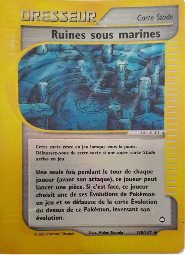 Carte Ruines sous marines 138/147 – Aquapolis