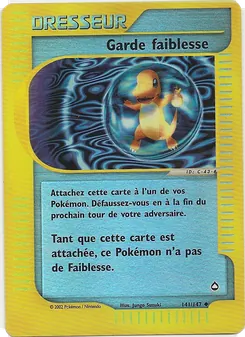 Carte Garde faiblesse 141/147 – Aquapolis
