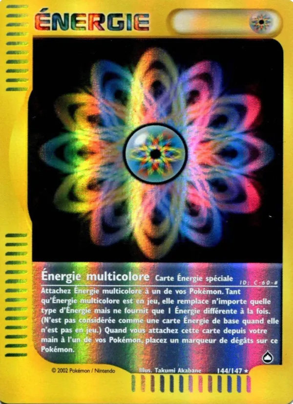 Carte Énergie multicolore 144/147 – Aquapolis