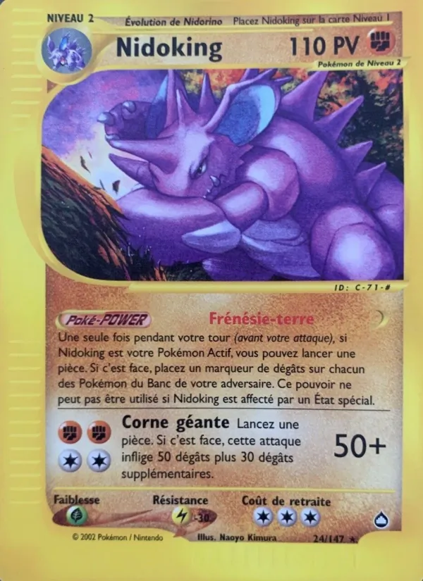 Carte Nidoking 24/147 – Aquapolis