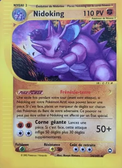 Carte Nidoking 24/147 – Aquapolis