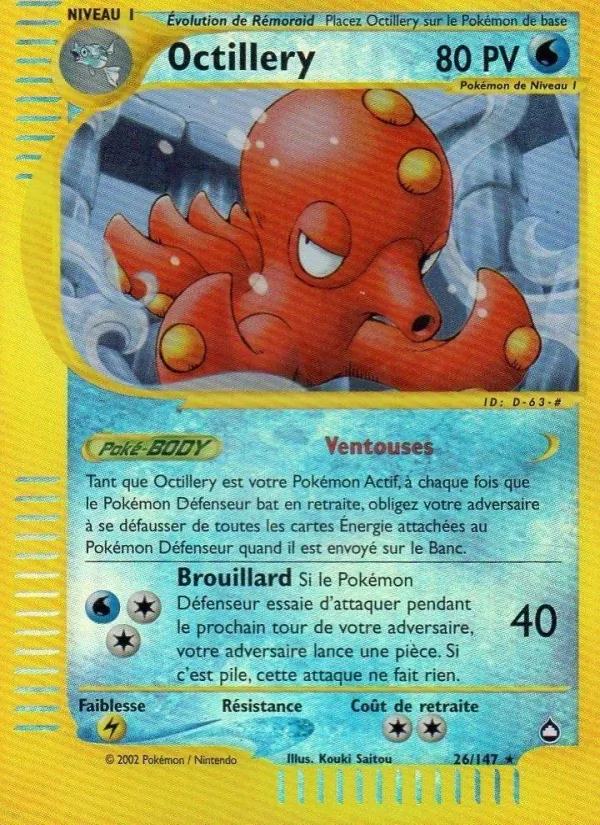 Carte Octillery 26/147 – Aquapolis