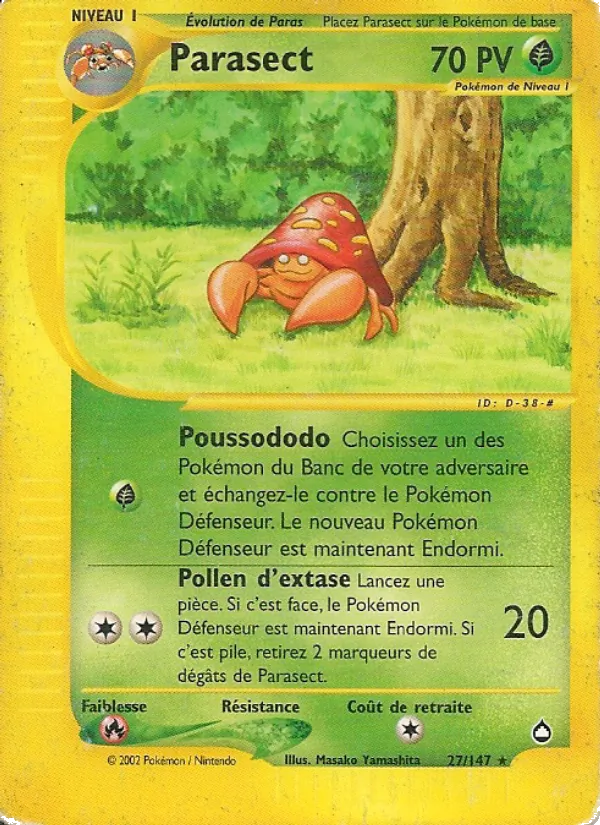 Carte Parasect 27/147 – Aquapolis