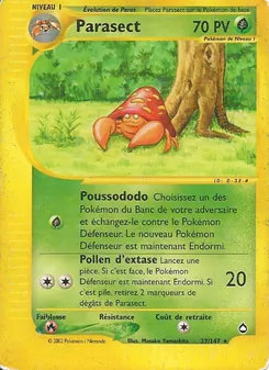 Carte Parasect 27/147 – Aquapolis