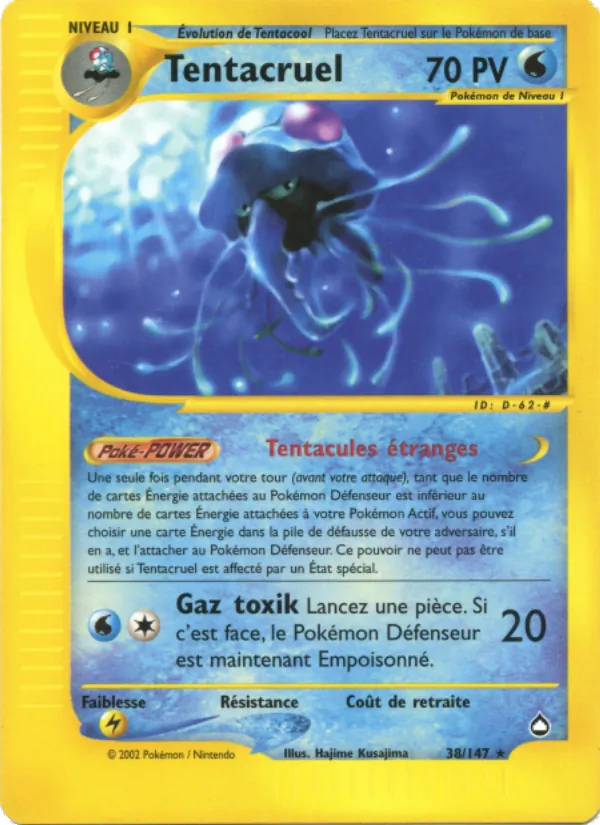 Carte Tentacruel 38/147 – Aquapolis