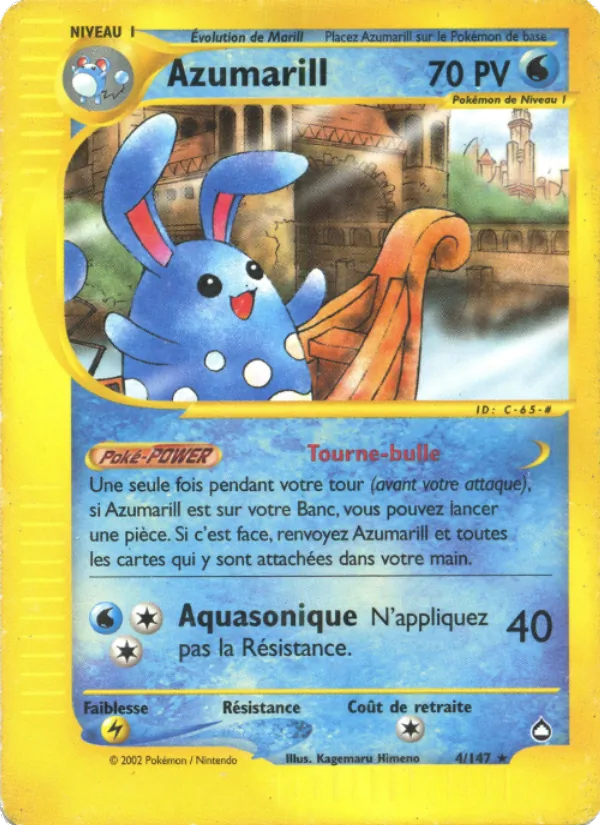 Carte Azumarill 4/147 – Aquapolis