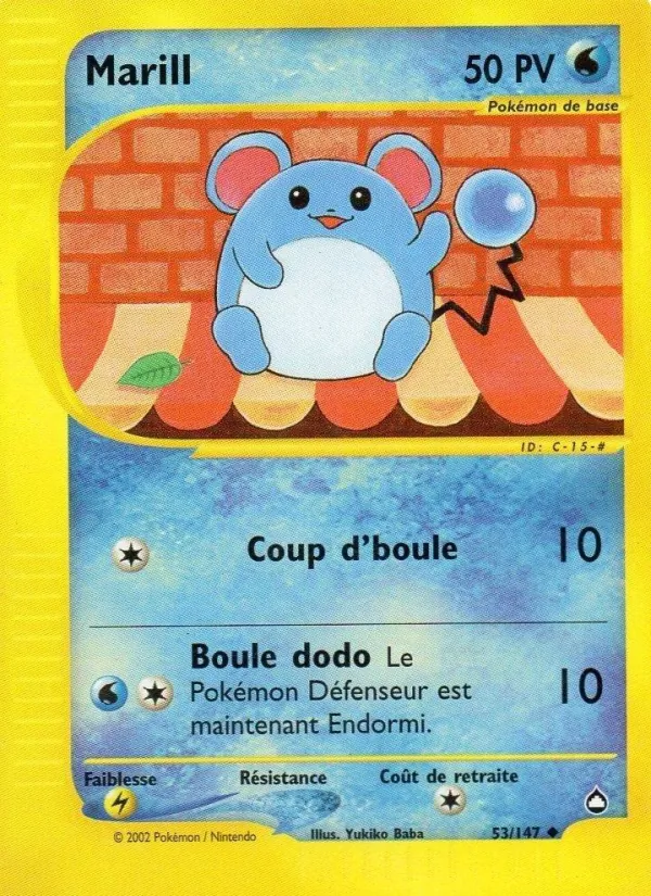 Carte Marill 53/147 – Aquapolis
