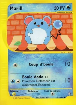 Carte Marill 53/147 – Aquapolis