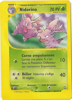 Carte Nidorino 55/147 – Aquapolis