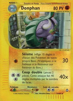 Carte Donphan 7/147 – Aquapolis