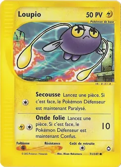 Carte Loupio 71/147 – Aquapolis