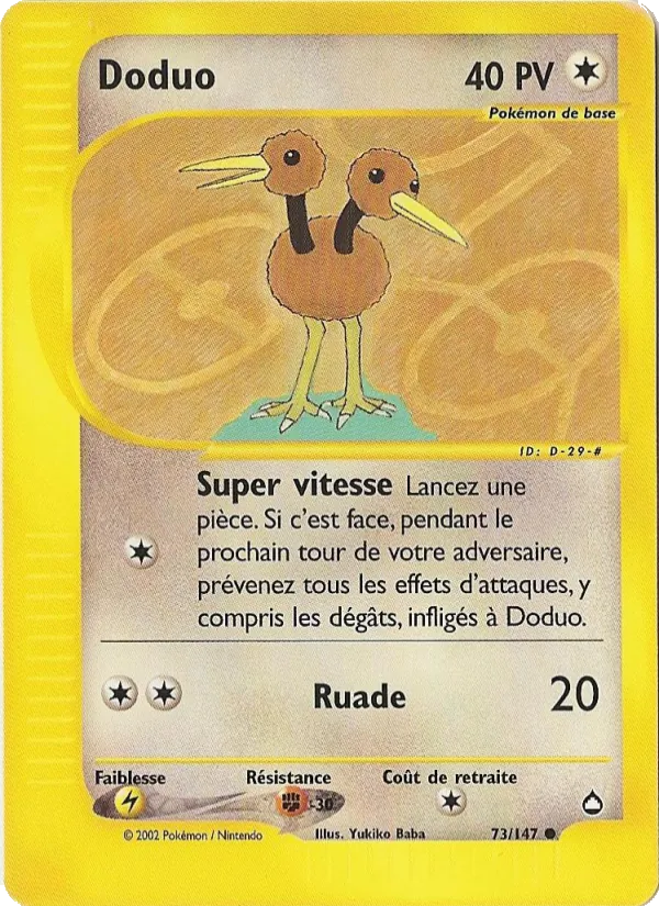 Carte Doduo 73/147 – Aquapolis